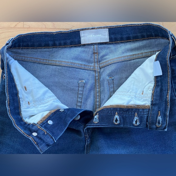 29 (6-8)👖Like New Everlane High Rise Slim Straight Cigarette Ankle Blue Jean 29 - Picture 4 of 17